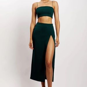 Meshki 2 piece set - Forrest green